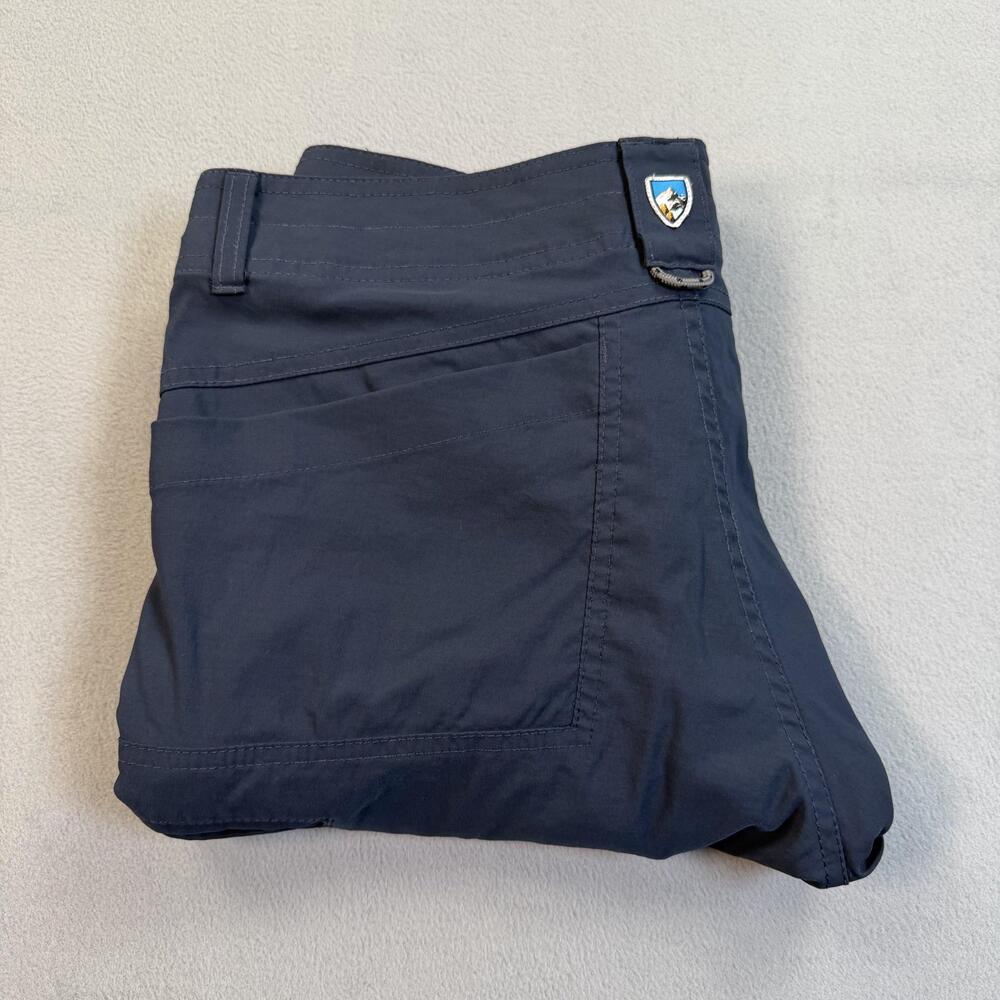 Kuhl Pants Mens 34x30 Navy Blue Nylon Stretch Hiking Quick Dry Pocket Outdoor